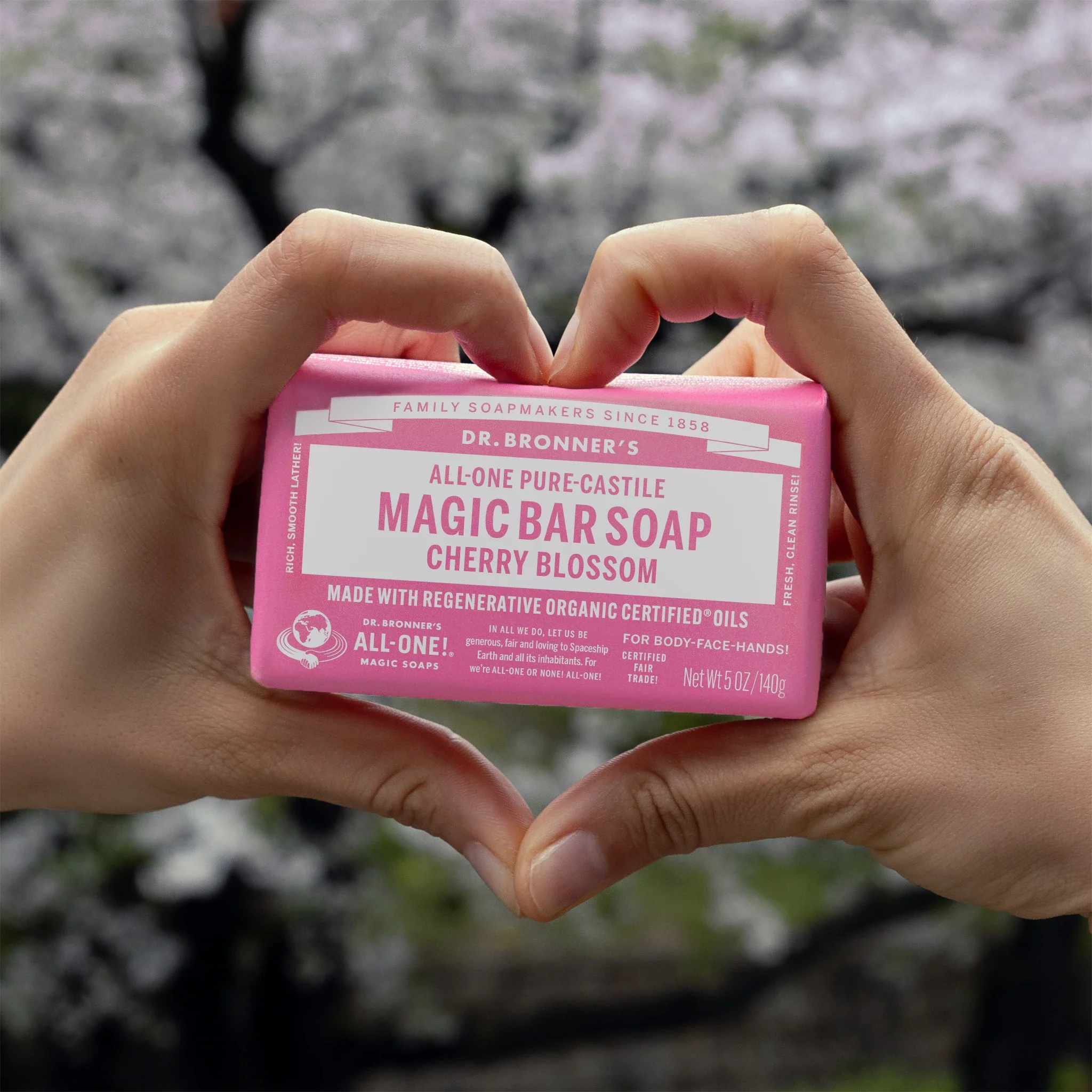 Cherry Blossom - Pure-Castile Magic Bar Soap - Image 3